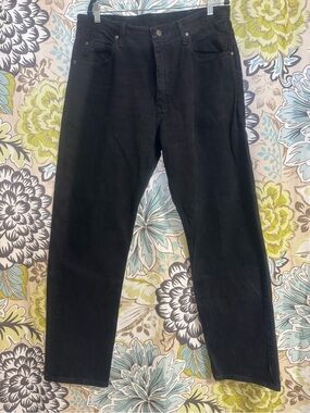 Wrangler Black Relaxed Fit Leg Jeans